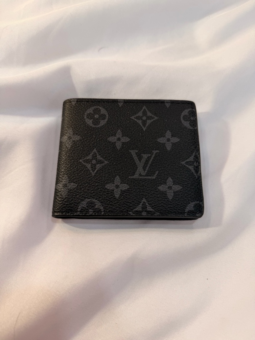 Black  Monogram Canvas Bi-Fold Wallet